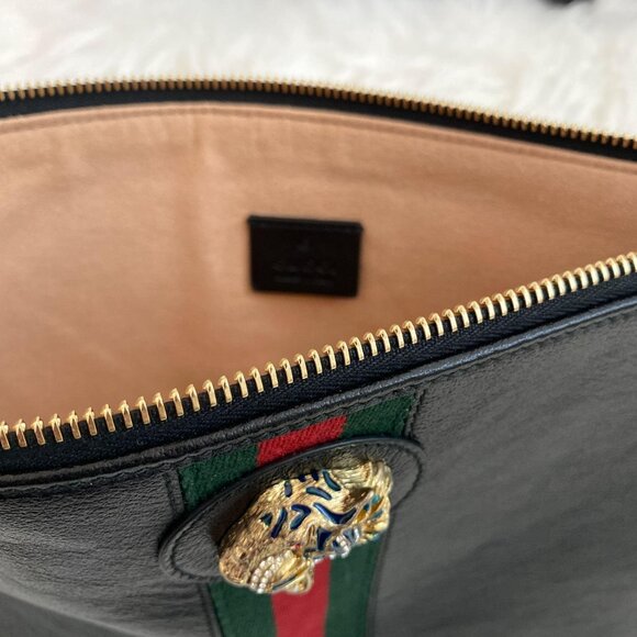 Gucci Rajah Black Clutch - Picture 3 of 9
